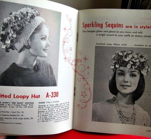 1962 knit crochet funky hats pattern