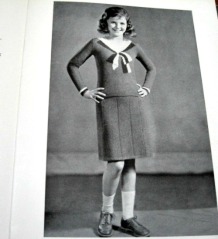 vintage 30s knitting book for girls knit dress